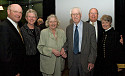 From left to right: President Jack and Kris Ohle, Adeline and the Rev. Drell Bernhardson, James and Susan Peterson.