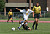 Midfielder Jon Astry gets tripped up by a Whitewater defender.