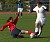 Junior defender Shannon Quealy takes the ball away from a Cardinal attacker.