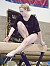 Nicole Gergen performs on the balance beam.
