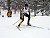 Senior Chandra Daw traverses the course at Telemark Resort near Cable, Wis.