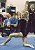 Kelsie Droogsma performs in the floor exercise.