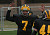 Sean Smith celebrates his second quarter touchdown