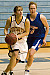 Jess Vadnais drives to the hoop.