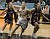 Vicky Peterson battles for a rebound against St. Kate's.