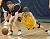 Trevor Wittwer dives for the ball.