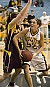 Bri Monahan record a double-double for Gustavus (19 points, 10 rebounds).
