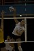 Andrea Kron with the attack
