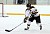 Defenseman Spencer Campion clears the puck for the Gusties (photo courtesy of SportPix)