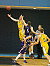 Tyler Kaus made a layup with one second remaining to lead Gustavus to a 59-58 win over the Tommies in mid-January.