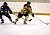 Senior forward Tom Awaijane gets set to move the puck up ice for the Gusties.