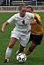 Callie Christensen fights to get past a Cobber defender.