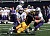 Cody Suklaski makes the hit on Sam Moen on a punt return.
