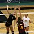 Angela Ahrendt goes up for the attack.