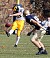 John Ostertag kicks off against Bethel. (Photo Courtesy: Ryan Coleman)