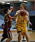 Dan Schmidtknecht drives to the hoop.