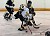 Patrick Dynan takes a shot on goal.