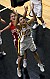 Molly Mathiowetz grabs an offensive rebound for the Gusties.
