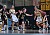 Molly Geske brings the ball up the floor.  (Photo by Brian Fowler, SportPix)