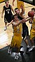 Jesse Van Sickle drives the baseline past a Bethel defender.