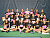Softball team displaying valentines they made for 