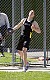 Carl Stenoien prepares to throw the discus. (Photo by Dave Pape)
