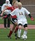 Samantha Engh, shown here in an earlier match, scored the game-winning goal against St. Thomas.