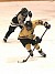 Defender Andrea Peterson starts a rush up the ice for the Gusties.
