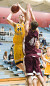 Phil Sowden goes up for two of his 15 points.