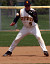Senior Aaron Madson makes a play on a ball at third base.  Madson homered twice during game two.