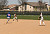 Nate Ruff flips the ball to Mike DesLauriers to get the lead runner out.