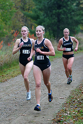Gustavus runners Laura Edlund, Mollie Lager and Melissa Kittock