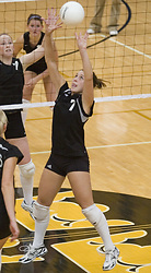 Bridget Burtzel elevates for the set.
