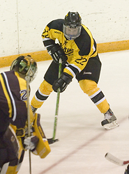 Tim Ornell looks to put the puck on net.