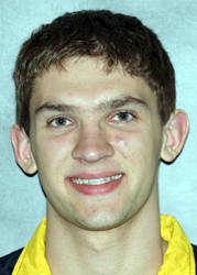 Freshman Ben Hanson has posted the league's fastest time in the 200 butterfly this season.
