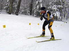 Senior Erich Ziegler picked up the first regional win for a Gustavus Nordic skier.
