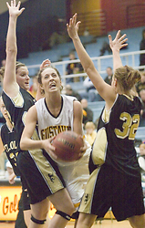 Junior Bri Monahan eclipsed the 900-point barrier for her career with a game-high 19 points.