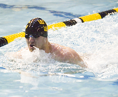 Gustavus broke three school records and three championship meet records on the final day of the MIAC Championships.