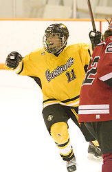 Jaclyn Dufault celebrates one of her two goals.