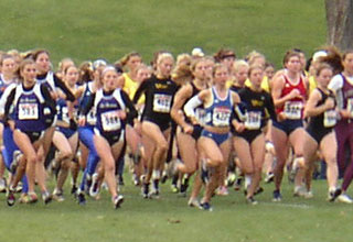 The start of Saturday's MIAC Championships