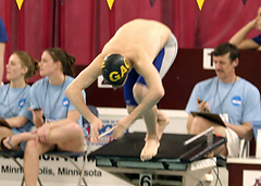 Matt Stewart placed 11th in the 500 free.
