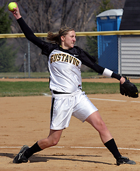 Joyce DeWitz fires one towards the plate.