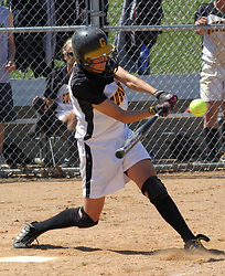 Rachael Click looks for a hit.