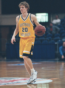 Senior point guard Chris TeBrake will direct the Gustie offense again this season.