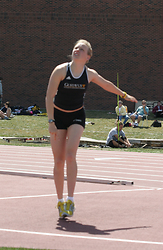 Brown, a first-year became the second Gustavus woman to win a NCAA individual title with her surprise win in the javelin.