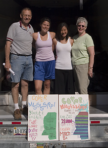 Bob Sorensen, Jennifer Patnode (‘06), Rosemary Shultz(‘06), and Anne Sorensen (‘62)