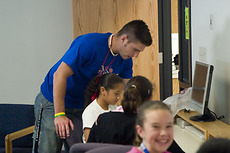 Computer skills classes are part of the 2006 NYSP at Gustavus.