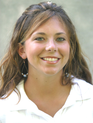 Junior Rachel Roberg tied for medalist honors with UW-Eau Claire's Meghan Sobotta.  Each posted two-day scores of 152.