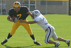 Senior wide receiver Kerry Zajicek caught his sixth career touchdown pass Saturday afternoon.