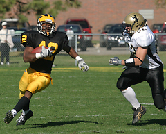 Sophomore Ray Wilson ran for 124 yards on 13 carries in last weekend's 51-0 win at Macalester.